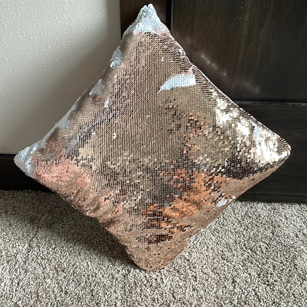 5/$35 Two tone sequin pillow